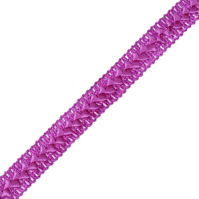 Тесьма самоса арт.ШМ.22-А шир.20мм цв. фиолетовый  А - фото 169817