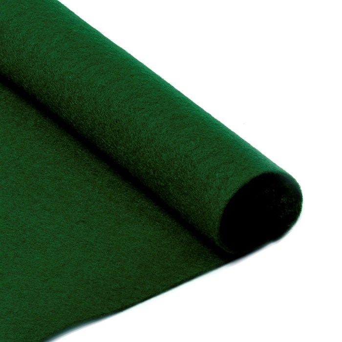 Фетр листовой мягкий IDEAL 1мм 20х30см арт.FLT-S1 уп.10 листов цв.667 т.зеленый - фото 243946