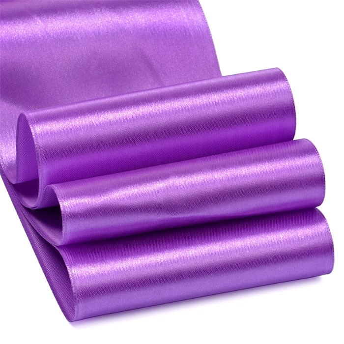 Лента атласная 4" (100мм) цв.3116 т.фиолетовый IDEAL уп.27,4 м - фото 245321