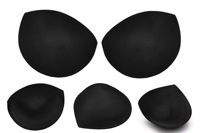 Чашечки корсетные TBY-11.03 с эффектом push-up р.one size цв. черный (2 пары) - фото 245912