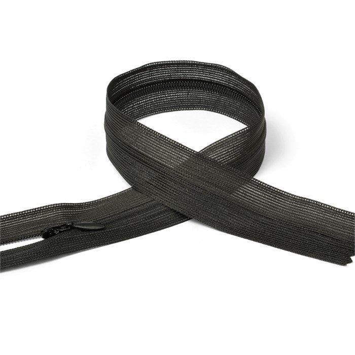 Молния MaxZipper пласт. потайная №3 50см н/р цв.F332 иссиня-черный упак.10 шт 304349