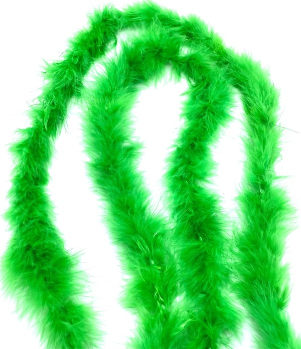 Боа-пух арт.BPKE-11gr цв.40 зеленый (2 шт по 2м) - фото 250093