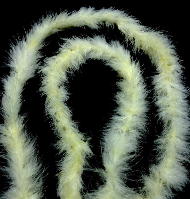 Боа-пух арт.BPKE-11gr цв.18 бледно-желтый (упак.1,9м) - фото 250128