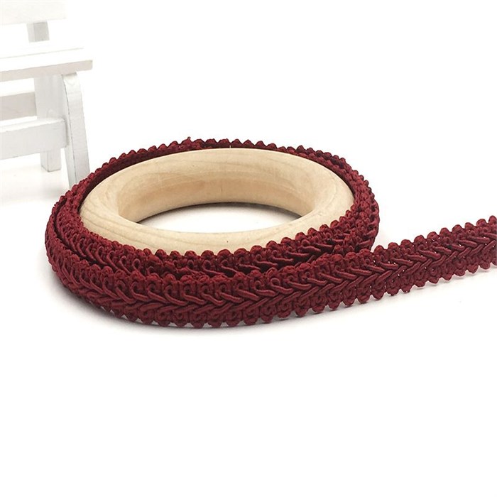 Тесьма Шанель арт.TSHK шир.12мм цв.бордовый уп.25м 306189 - фото 251701