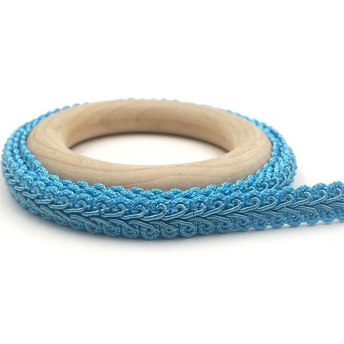 Тесьма Шанель арт.TSHK шир.12мм цв.ярко-голубой уп.25м 306192 - фото 251704