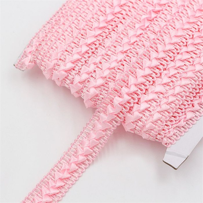 Тесьма Самоса арт.TSK шир.18мм цв.розовый уп.25м 306210 - фото 251717