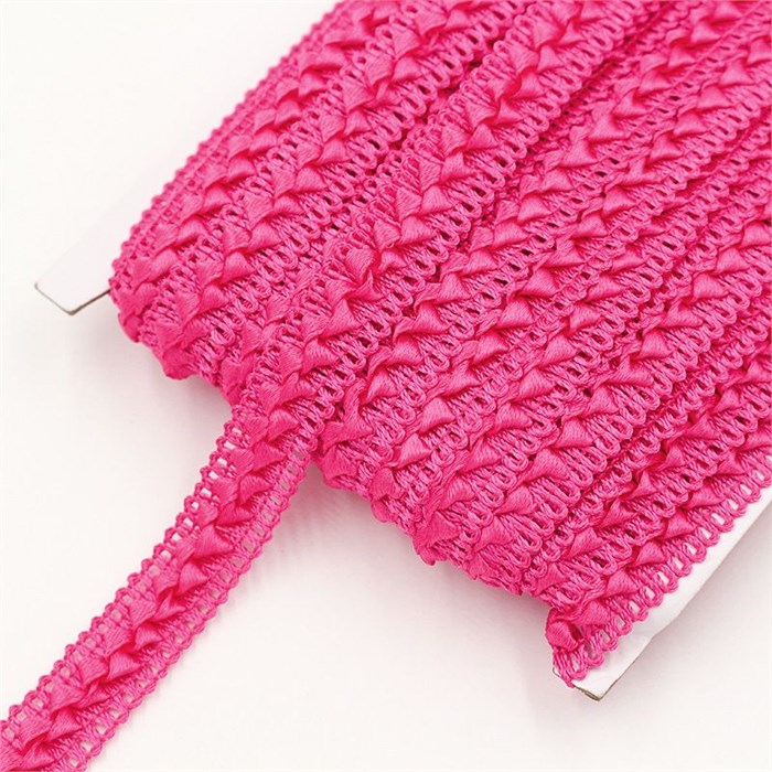 Тесьма Самоса арт.TSK шир.18мм цв.фуксия уп.25м 306215 - фото 251722