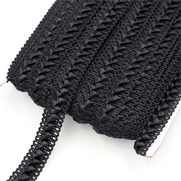 Тесьма Самоса арт.TSK шир.18мм цв.черный уп.25м 306219 - фото 251726