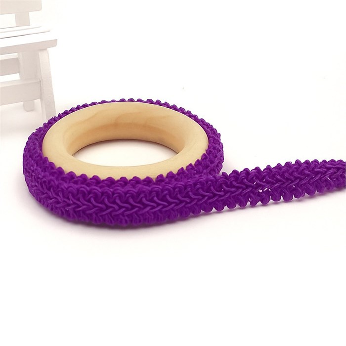 Тесьма Шанель арт.TSHK шир.12мм цв.фиолетовый уп.25м 306200 - фото 251779