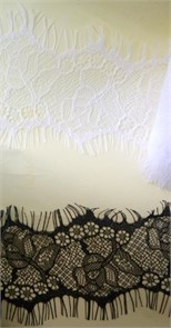 Кружево "реснички" арт.KRK-73199 шир.65мм цв.черный (2 шт по 3 м) 302232