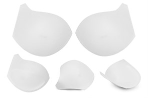 Чашечки корсетные TBY-10.01 с эффектом push-up р.85 цв. белый (2 пары)