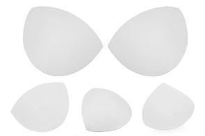Чашечки корсетные TBY-03.01 с равномер. наполнением р.one size цв. белый (2 пары)
