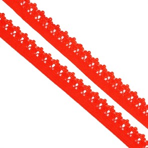 Резинка TBY бельевая (ажурная) 12мм арт.FB01162 цв.F162 (13) красный  уп.10м