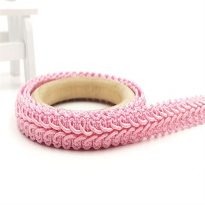 Тесьма Шанель арт.TSHK шир.12мм цв.розовый уп.25м 306190