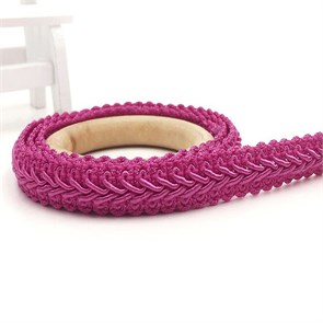 Тесьма Шанель арт.TSHK шир.12мм цв.фуксия уп.25м 306198