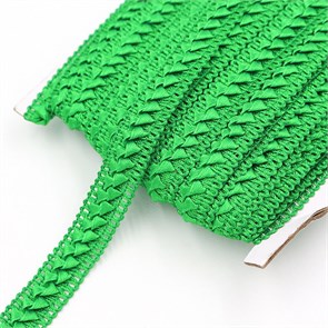 Тесьма Самоса арт.TSK шир.18мм цв.зеленый уп.25м 306214