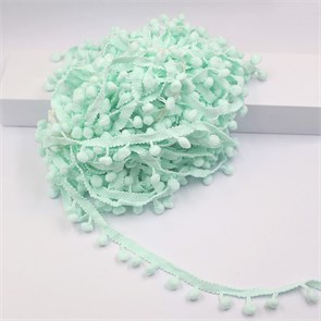 Тесьма с помпонами арт.TPK шир.15-20мм цв.16 мятный уп.18м 306235