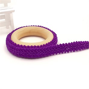 Тесьма Шанель арт.TSHK шир.12мм цв.фиолетовый уп.25м 306200