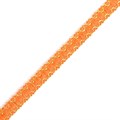 Тесьма отделочная 'Зиг-Заг' арт.с3729г17 рис.9254 с метанитом шир.10мм цв. оранжевый-золото - фото 185585