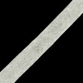 Лента нитепрошивная клеевая по долевой 25мм цв.белый рул.50м - фото 191876