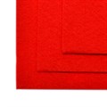 Фетр листовой жесткий IDEAL 1мм 20х30см арт.FLT-H1 уп.10 листов цв.601  красный - фото 243993