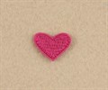 Термоаппликации арт.KT #4-84 Сердечко розовое 20х16мм уп.5 шт - фото 245136