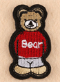 Термоаппликации арт.KT #4-261 Bear (красный) 58х30мм уп.5 шт - фото 245851