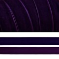 Лента бархатная арт.TBY.LB2059 нейлон шир.20мм цв.т.фиолетовый уп.20м - фото 245897
