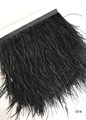 Перья на ленте (страус) арт.TPK-014 шир.12-15 см цв.черный уп.2м - фото 246142