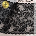 Кружево-стрейч KRUZHEVO арт.TBY.8017 шир.250мм цв.2 черный, уп.10м 303567 - фото 247177