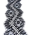 Кружево "реснички" арт.KRK-8930 шир.120мм цв.черный уп.3м - фото 247568