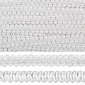 Тесьма TBY Шанель плетеная шир.12мм 0384-0016 цв.F101 белый уп.18,28м - фото 248250