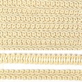 Тесьма TBY Шанель плетеная шир.12мм 0384-0016 цв.F102 молочный уп.18,28м - фото 248251