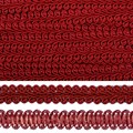 Тесьма TBY Шанель плетеная шир.12мм 0384-0016 цв.F178 (37) бордо уп.18,28м - фото 248253
