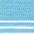 Тесьма TBY Шанель плетеная шир.12мм 0384-0016 цв.F184 синий уп.18,28м - фото 248254
