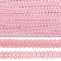 Тесьма TBY Шанель плетеная шир.12мм 0384-0016 цв.S070 грязно-розовый уп.18,28м - фото 248259