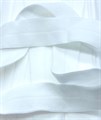 Резинка бельевая (окантовочная матовая) арт.KBM-15W шир.15мм цв.белый уп.25м - фото 248318