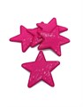 Термоаппликации с пайетками арт.KT #4-342 Звезда розовый 78х75мм уп.5 шт - фото 248612