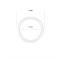 Кольцо для бюстгальтера пластик TBY-82607 d15мм, цв.белый, уп.100шт - фото 248994