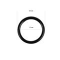 Кольцо для бюстгальтера пластик TBY-82610 d15мм, цв.черный, уп.100шт - фото 248996