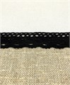 Кружево вязаное хлопковое арт.KHK-006 шир.40мм цв.черный уп.10м 305880 - фото 251002