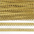 Тесьма отделочная TBY арт.9600 шир.12 мм цв.золото уп.13.71м 306147 - фото 251597