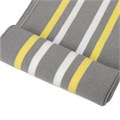 Подвяз трикотажный полиэстер арт.TBY.73088 цв.серый с белой и желтой полосами, 14х100см уп.2шт 306166 - фото 251651