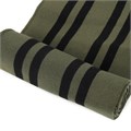 Подвяз трикотажный полиэстер арт.TBY.73079 цв.олива с черными полосами, 14х100см уп.2шт 306164 - фото 251653