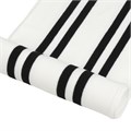 Подвяз трикотажный полиэстер арт.TBY.73067 цв.белый с черными полосами, 14х100см уп.2шт 306163 - фото 251654
